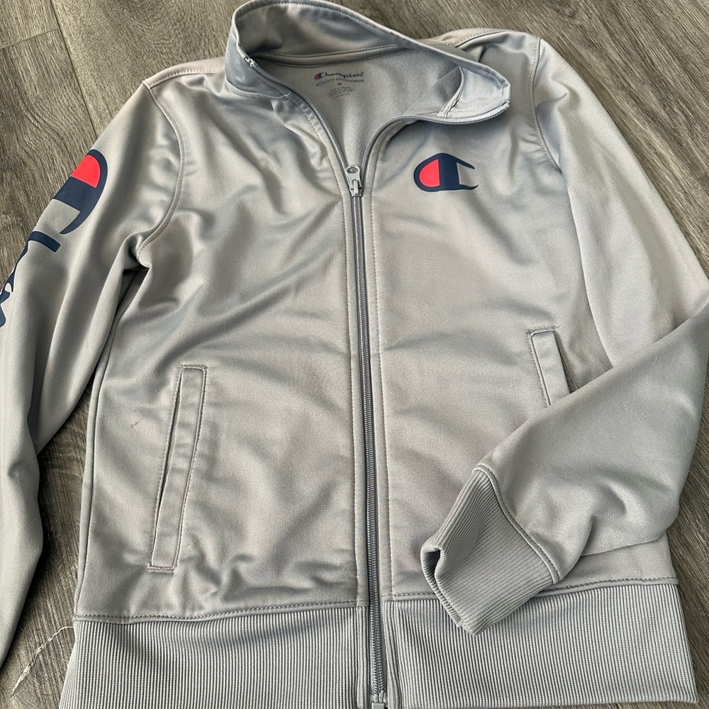 Champion Silver Zip-Up Jacket